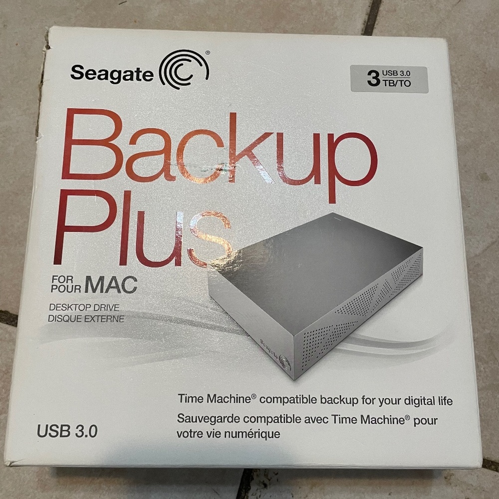 Seagate backup plus 3tb never used
